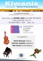 Concert de charité Trio Bressat/Guyot/Clayette