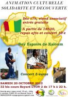 Repas associatif  et concert par Boy Espoirs de Kaloum