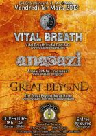 Concert rock metal -Vital Breath-Anasazi-the Great Beyond