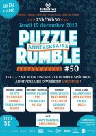 PUZZLE RUMBLE #50 spéciale ANNIVERSAIRE : 16 DJ + 2 MC !