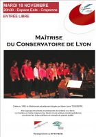 Concert Maîtrise du Conservatoire de Lyon