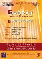 DVOŘÁK - Messe en Ré Majeur op.86 / FAURÉ - Messe des pêcheurs de villerville