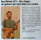 Stages de guitare adultes débutants